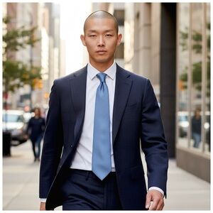 Salvatore Ferragamo Men’s Gancini Silk Textured Necktie. Blue. 59”